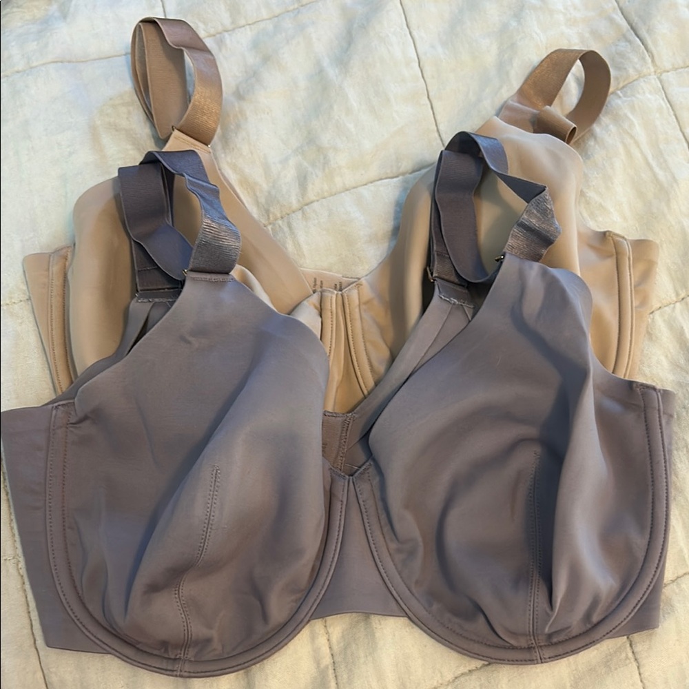 ThirdLove Lilac and Nude Classic Unlined Minimizer Bras 34E bundle GUC